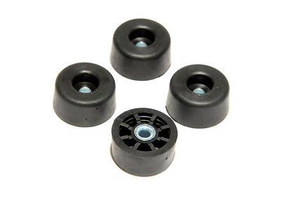 4 TALL ROUND RUBBER FEET .531 H x 1.062 D AMPS, RADIO - FREE S&H