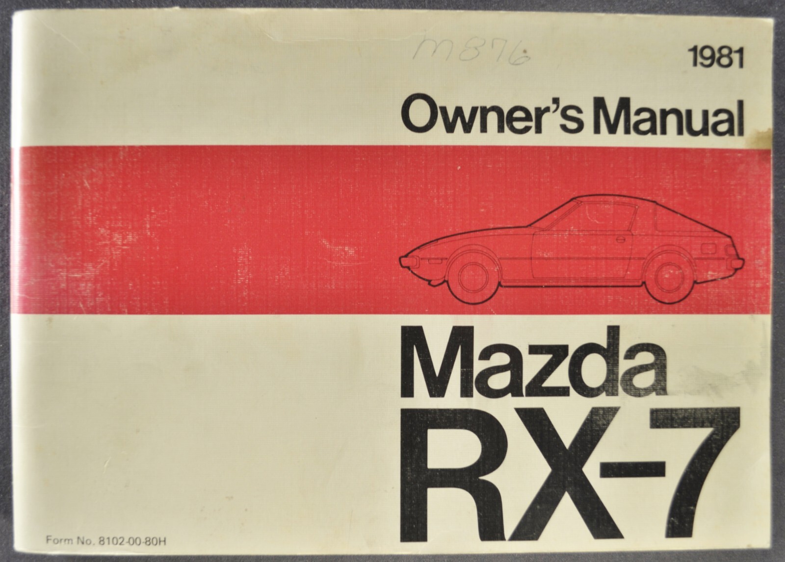 1981 Mazda RX-7 Owners Manual Coupe S GS GSL Nice Original
