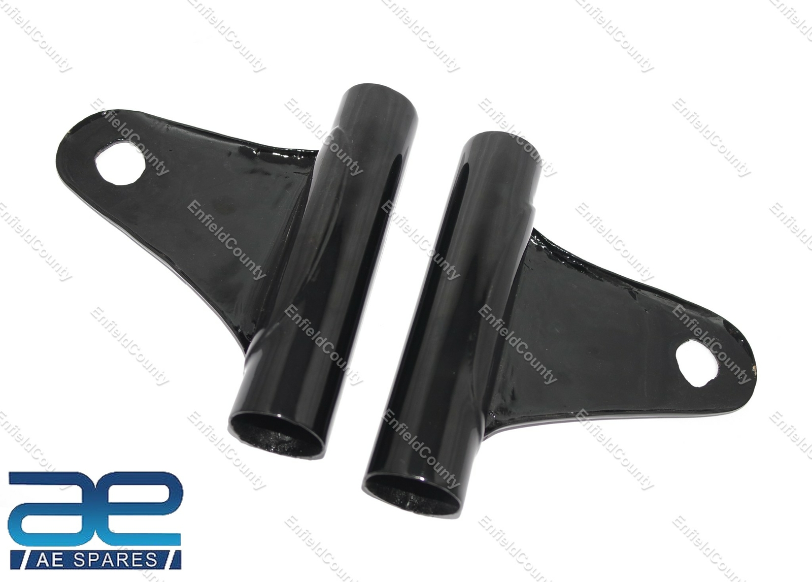 For Kawasaki KH 250 Headlight Bracket Mount Fork Shrouds Pair Steel Black 