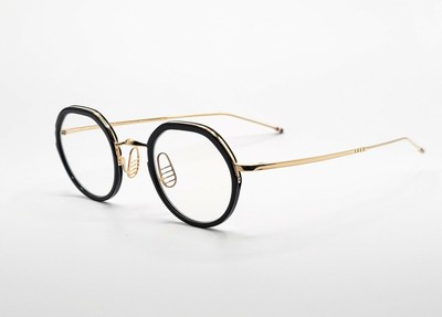 Thom Browne TBX911 eyeglasses 01 Black-Gold Size 45 newの