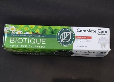 Biotique Advanced Ayurveda Complete Care Toothpaste | Clove & Tulsi | 140 Gram 