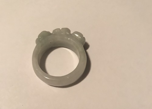 100% Pure Untreated Jadeite - Size 9 Gemstone Ring