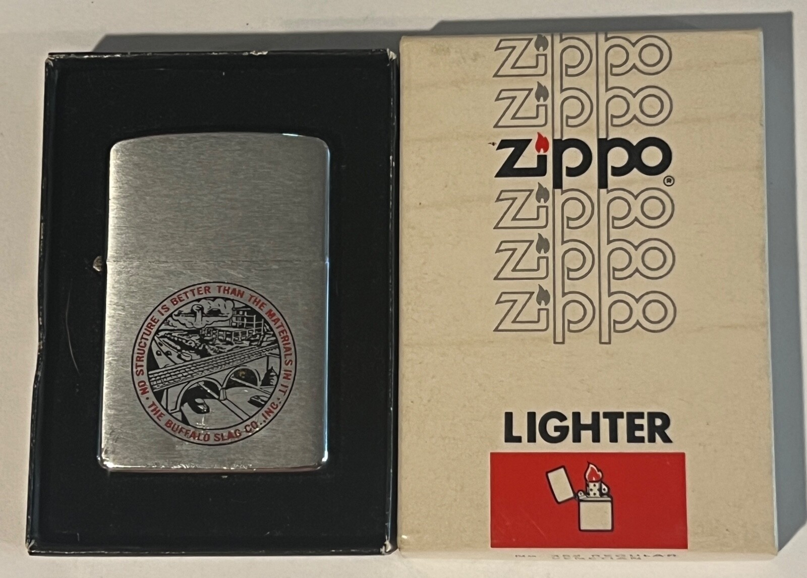 Vintage 1959 2517191 Zippo "No Structure is better than the Materials
