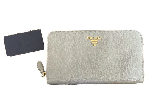Auth PRADA Portafoglio Portamon 1M0506 Wallet Argilla