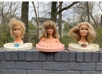 vintage barbie styling head