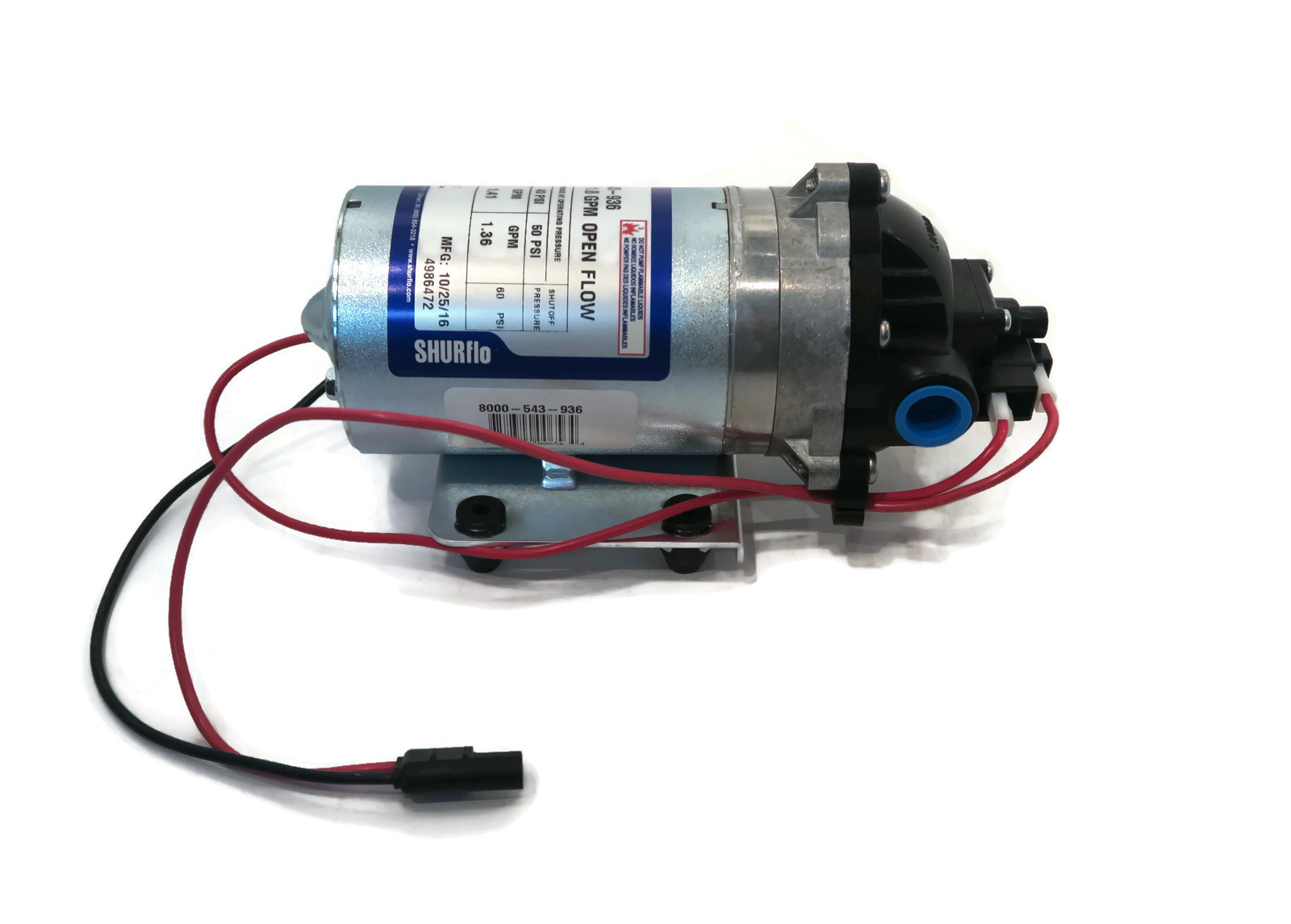 Shurflo 12v Volt Demand Water Pump W   Wiring Harness Lawn