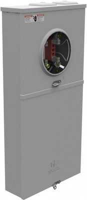 Milbank 200 Amp 4 Terminal Ringless Horn Bypass Main Breaker 8-Space 16-Circuit