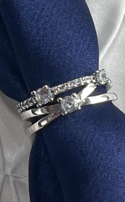 Sparkling 2024 band ring