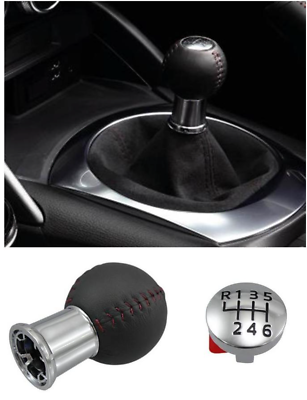 MAZDA OEM GENUINE MANUAL 6 SPEED MT LEATHER SHIFT KNOB FOR RX 8