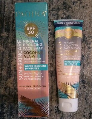 Pacifica Mineral BRONZING Face Shade Coconut Glow 1.7 Fl Oz