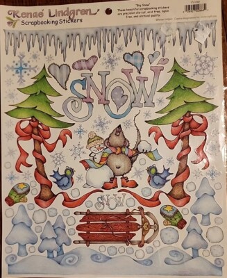 CREATIVE IMAGINATIONS -Renae Lindgren ''BIG SNOW'' Winter RARE