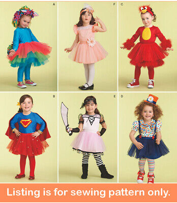 SEWING PATTERN - Sew Girls Costume Angry Birds Flapper Pony Pirate Toddler 1302