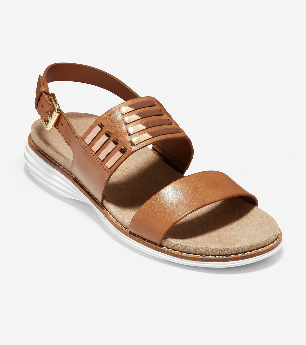

COLE HAAN ØriginalGrand Huarache Женские Кожаные Сандалии Пекан SZ 8.5 W18275, Pecan