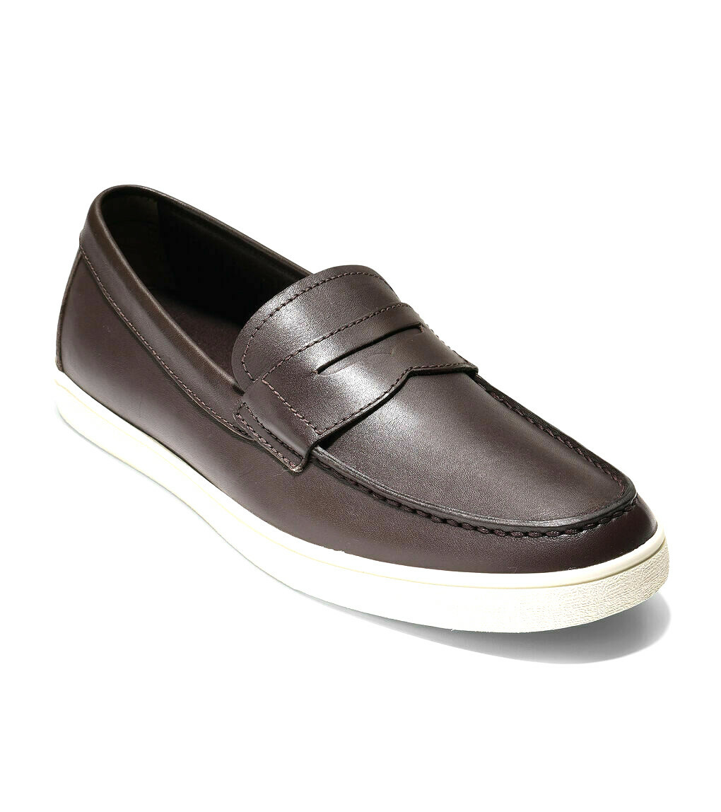 

Мужские коричневые кожаные лоферы COLE HAAN Hyannis #C26467, Коричневый, Penny