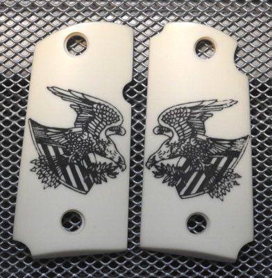 Micro 9 For Kimber Frames Scrimshawed American Eagle & Shield! 