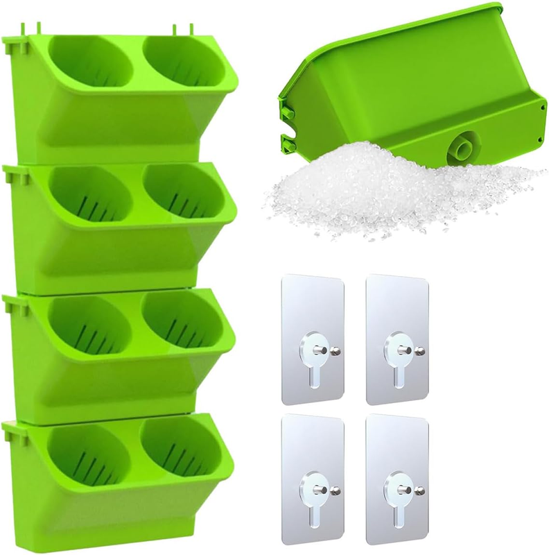 4 - Tier Wall - Mounted Multi - Layer Flower Stand, 3D Planting Stand with Autom