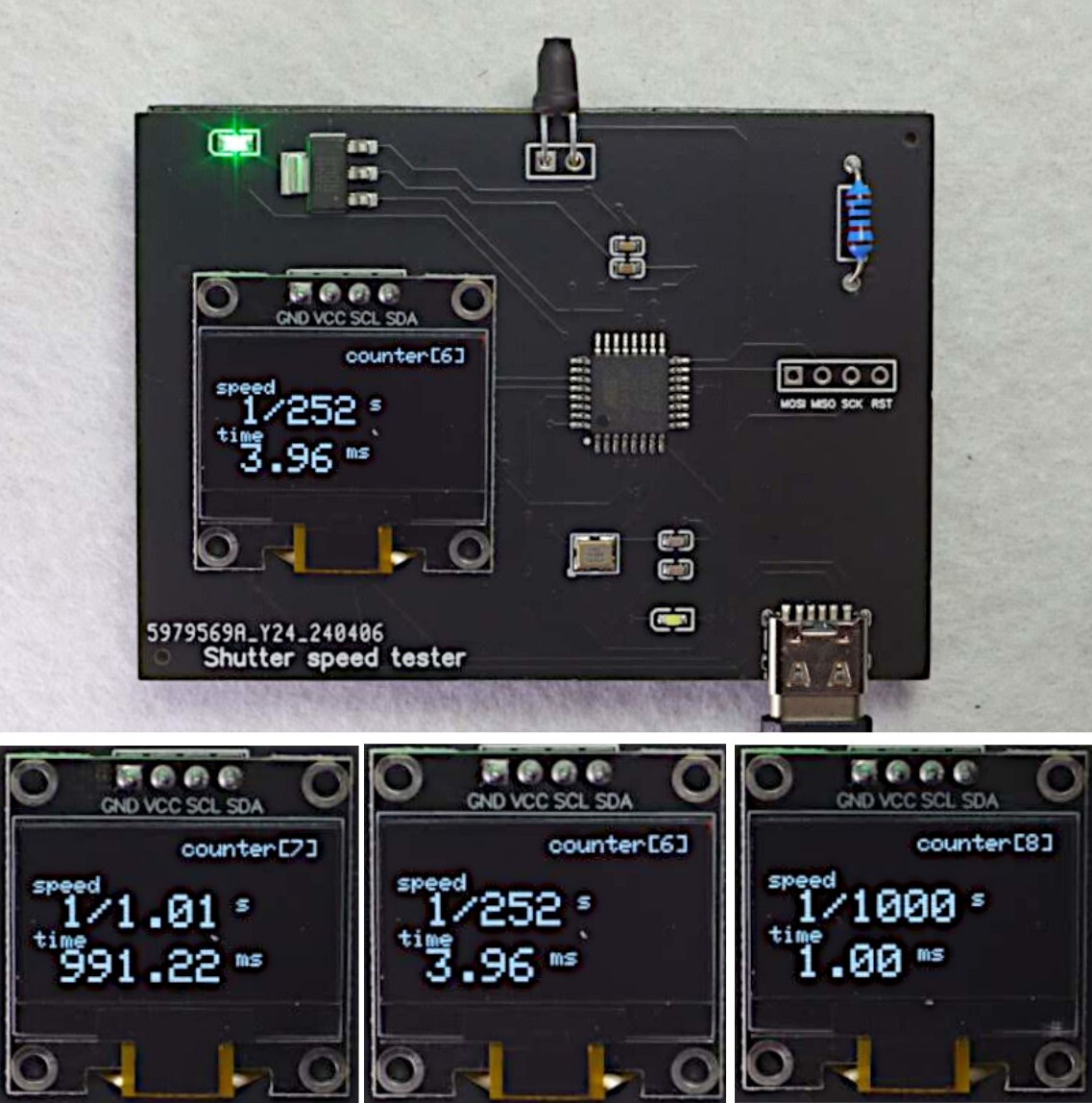 Camera shutter tester (All-in-one kit w/LED Light, w/USB Cable)No extra expenses