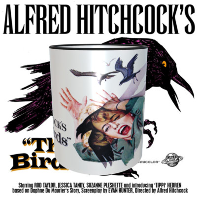 The Birds Alfred Hitchcock 11oz Coffee Mug  NEW Dishwasher Safe 