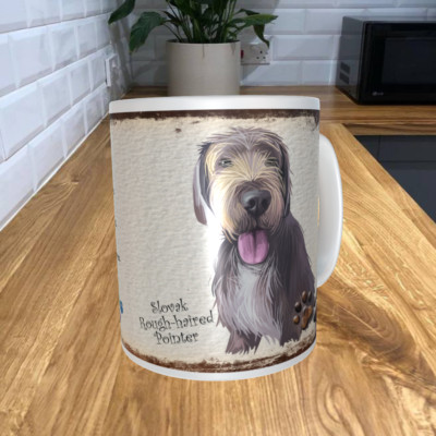 Slovak Rough- HAIRED Pointer 11oz Coffee Mug My Dog's Rules Theme 1134DRMUG