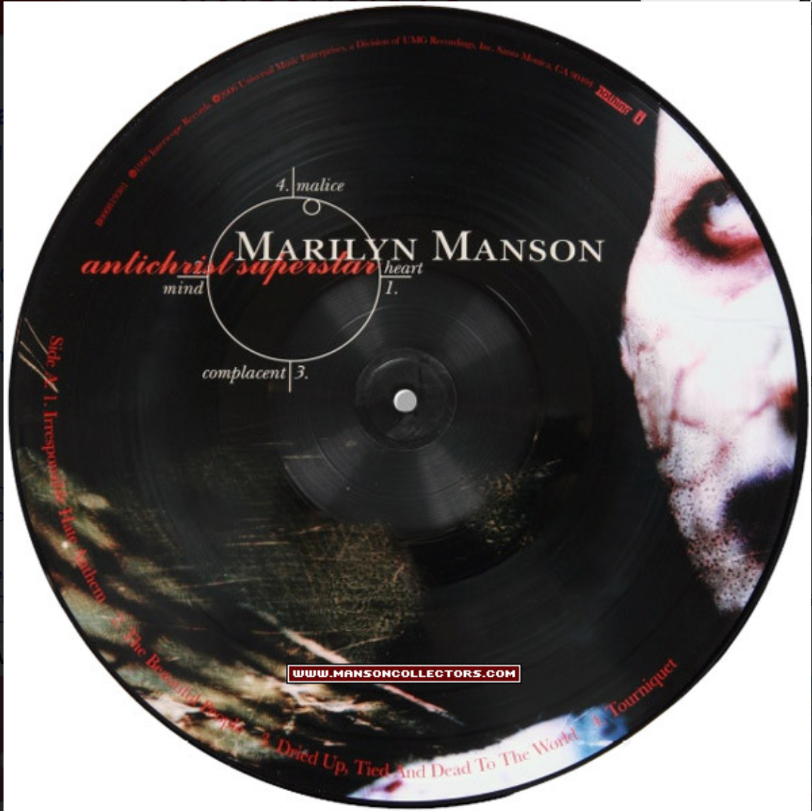 Marilyn Manson Antichrist Superstar 2lp Record 180 Gram