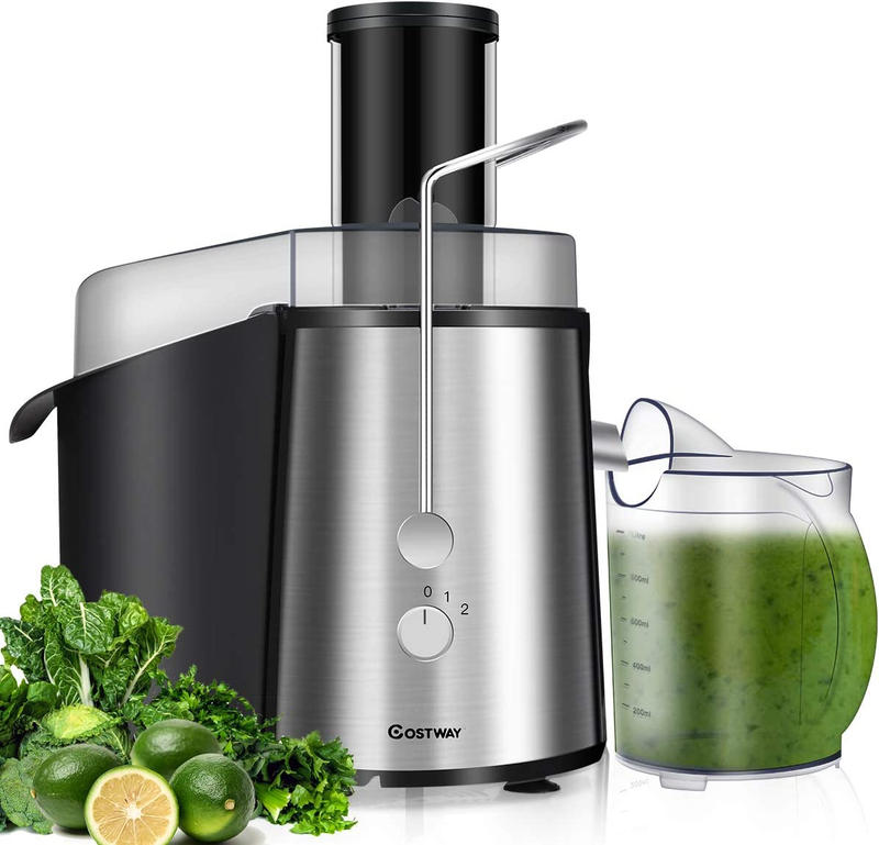 75MM Wide Mouth Stainless Steel Juicer Machines High Speed Masticating NEW