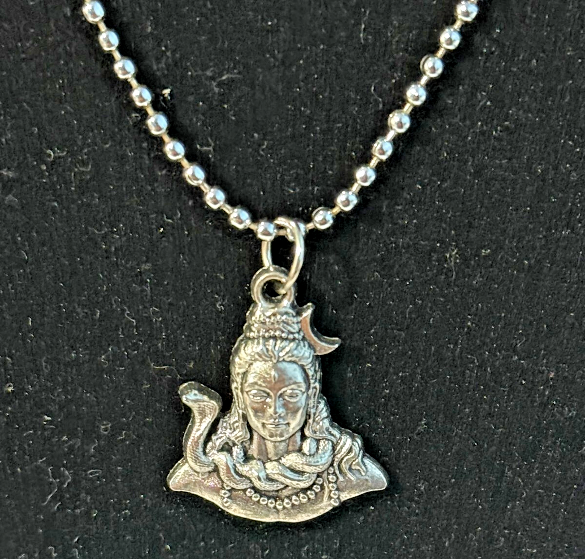 Mahakal Pendant Ball Chain Bracelet 2-in-1 60cm Religious Jewellery UK