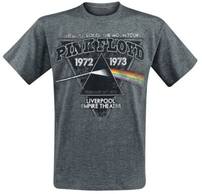 Pink Floyd The Dark Side Of The Moon - Liverpool 1972 Männer T-Shirt grau