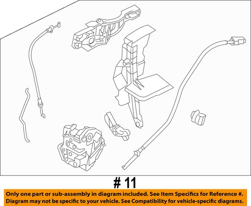 Ford Oem 12 16 Focus Front Door Lock Actuator Motor