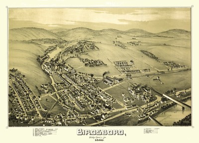 Birdsboro Pennsylvania - Downs 1890 - 23.00 x 32.05