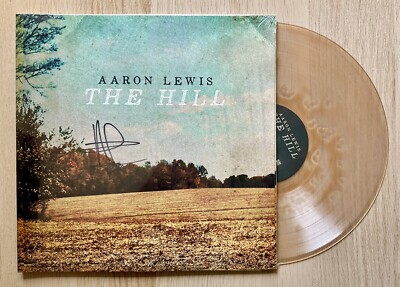 Aaron Lewis SIGNED The Hill Ghostly Tan Clear Vinyl LP RARE AUTOGRAPHED
