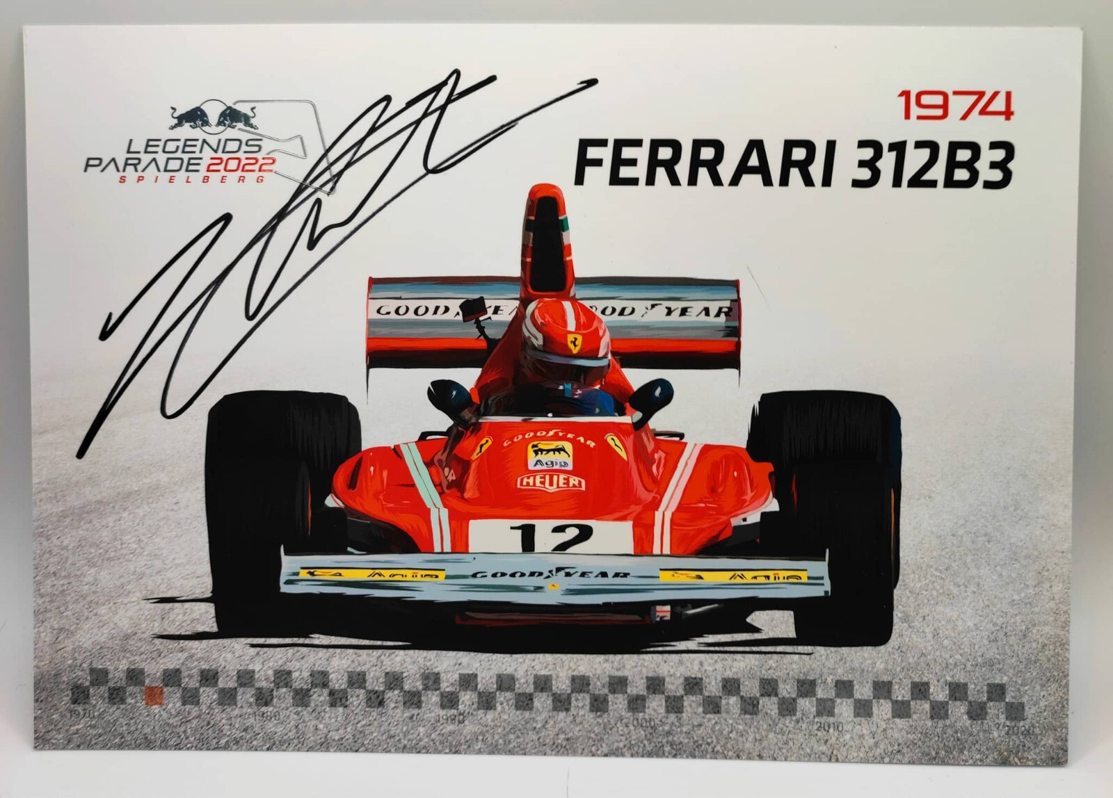 F1, FORMULA 1 FERRARI CHARLES LECLERC signed LEGENDS PARADE
