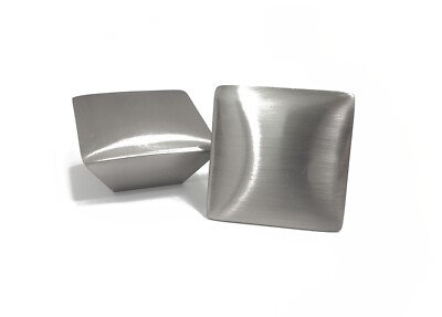 Discount Square Kitchen/Bathroom Cabinet Hardware Knob Pull Brushed Nickel