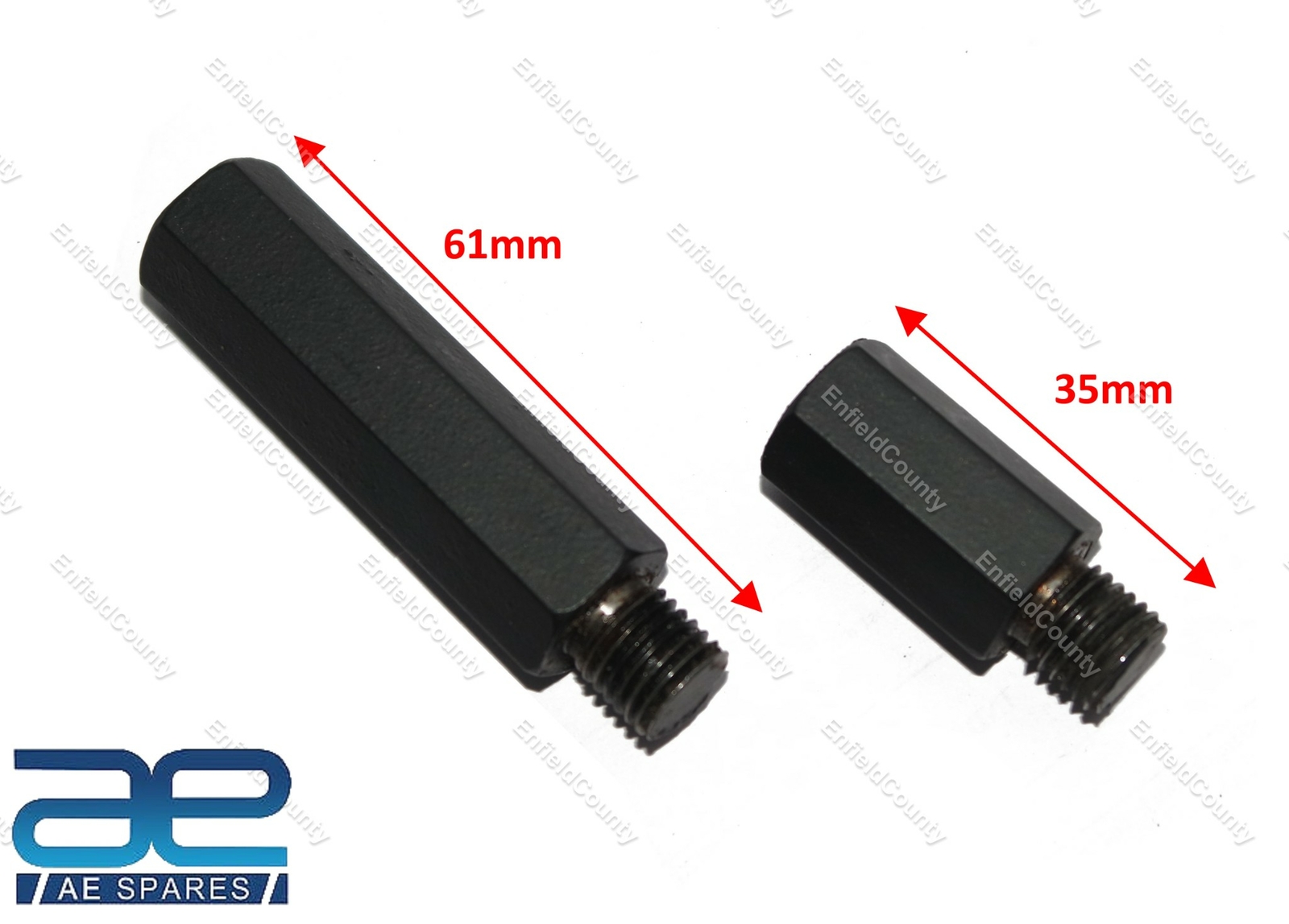 Pair Mirror Riser Extender For Royal Enfield Continental GT 650 Interceptor 650