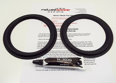 Paradigm Titan, v2 v3 v4: 6.5'' Woofer Foam Speaker Repair Kit - FREE SHIPPING!