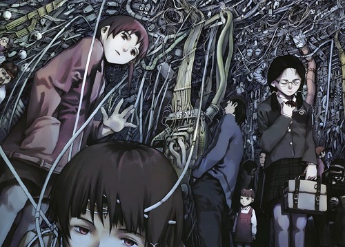 Serial Experiments Lain Poster by Yoshitoshi ABe Welcome To
