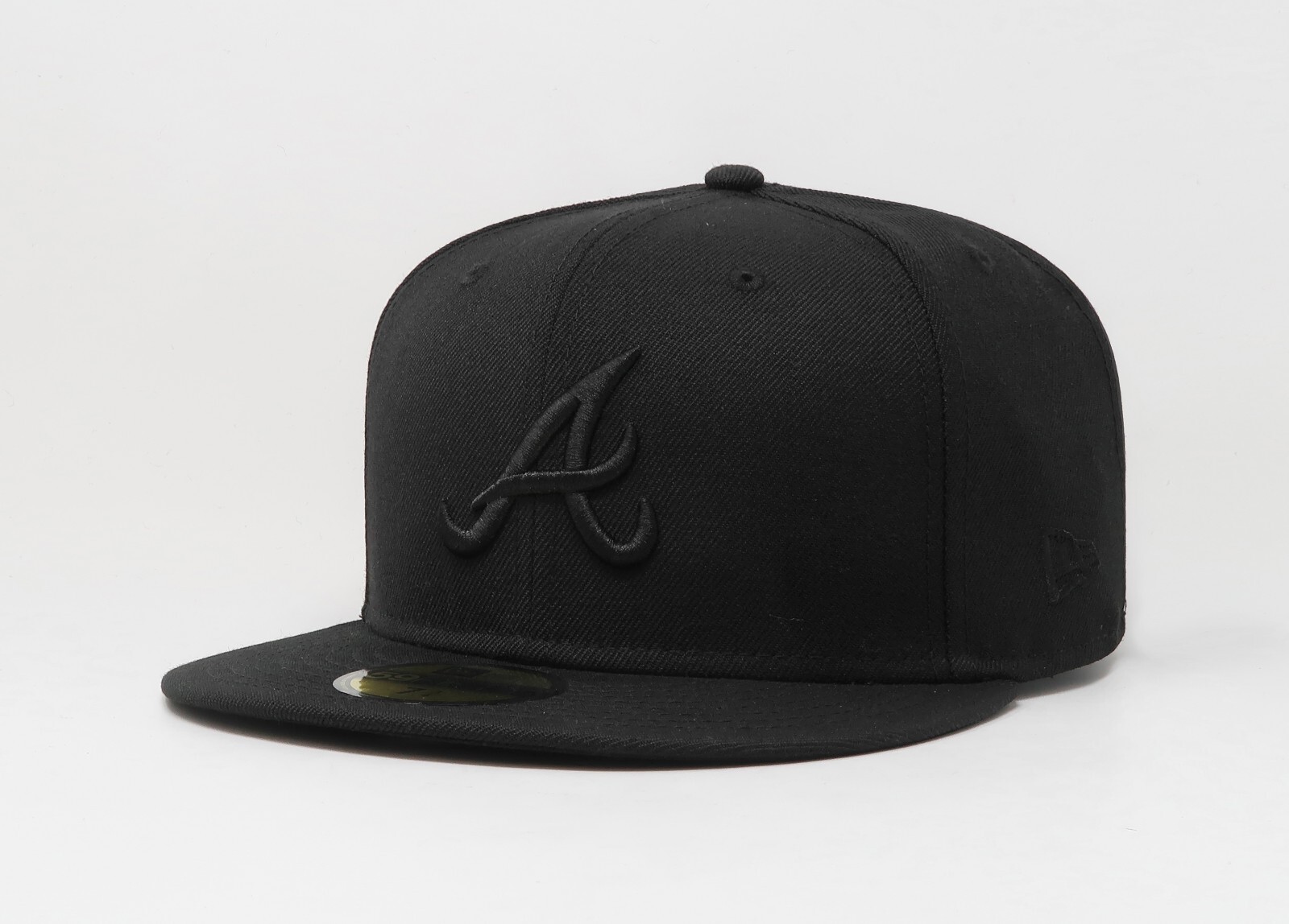BASICKS NEW ERA  ニューエラ New Era 59Fifty Men's Cap MLB Basic Atlanta Braves Black on