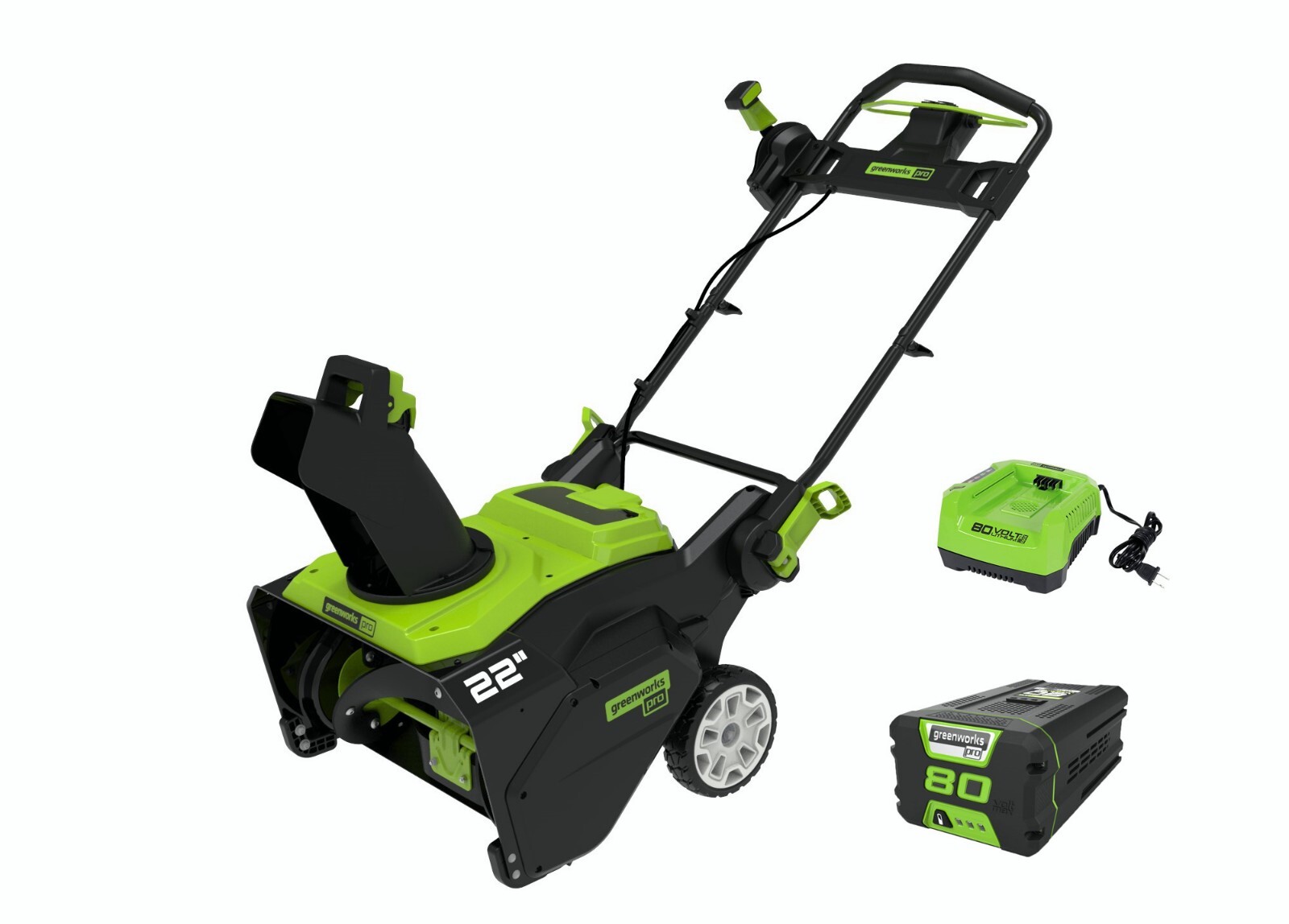 Greenworks 80V 22'' Snow Thrower with 4AH Battery