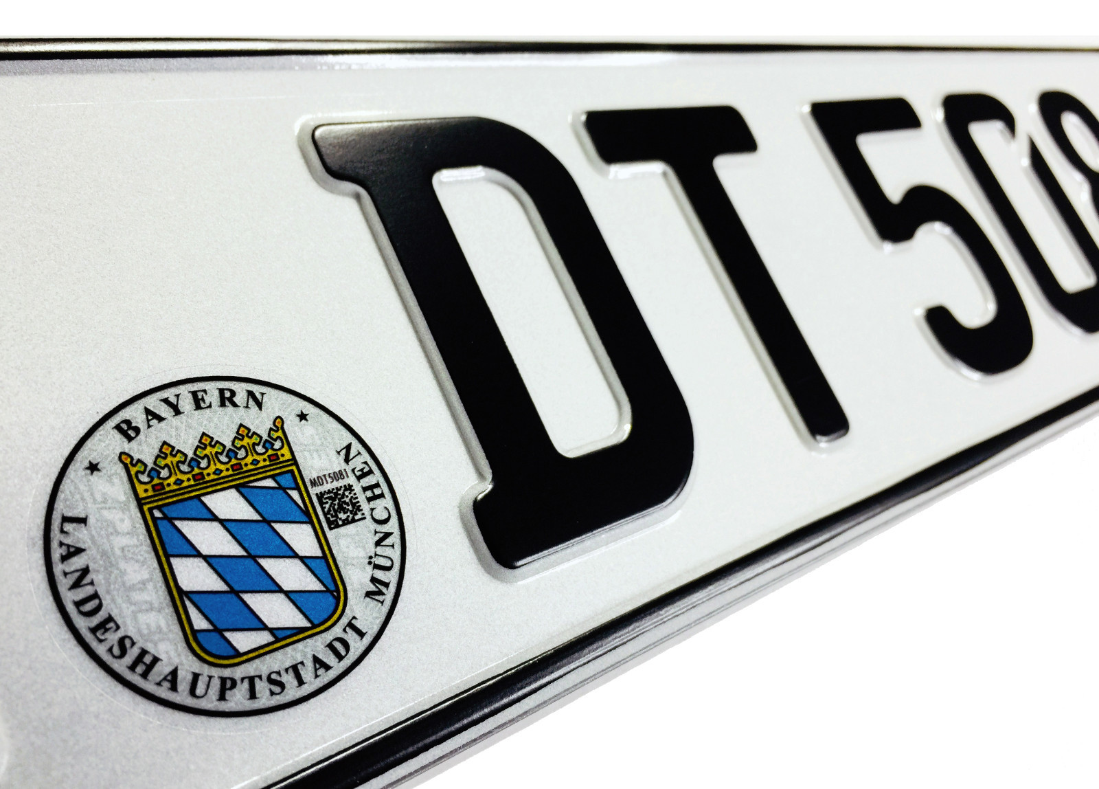 BMW Munich Front German License Plate by Z Plates wtih Unique Number NEW