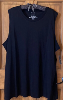 TORRID TANK TOP COTTON SLEEVELESS TEE SHIRT 3 3X 3XL 22/24 NEW