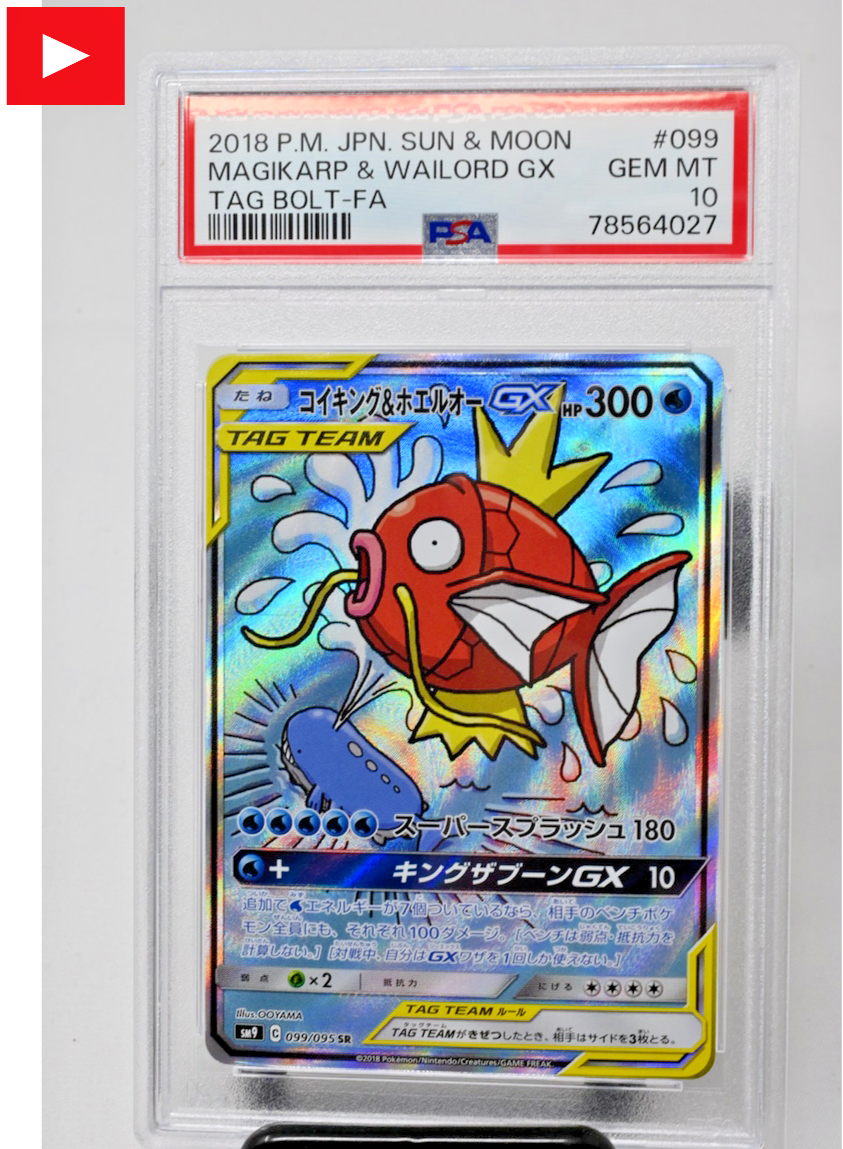 PSA 10】 Pokemon Japanese Magikarp & Wailord GX SR TAG TEAM PSA 10】 Pokemon Japanese Magikarp & Wailord GX SR TAG TEAM