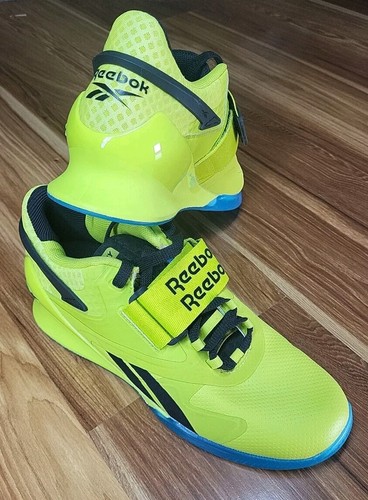 Reebok Legacy Lifter II Men Size 7 FU9461 Yellow Neon Aqua