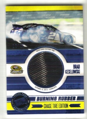 2014 Press Pass Brad Keselowski Burning Rubber Charlotte Blue 12/25