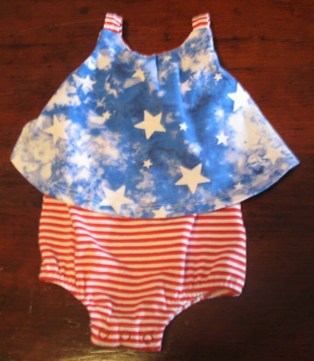 Baby Girl's Cat & Jack Patriotic Red White &Blue Stars
