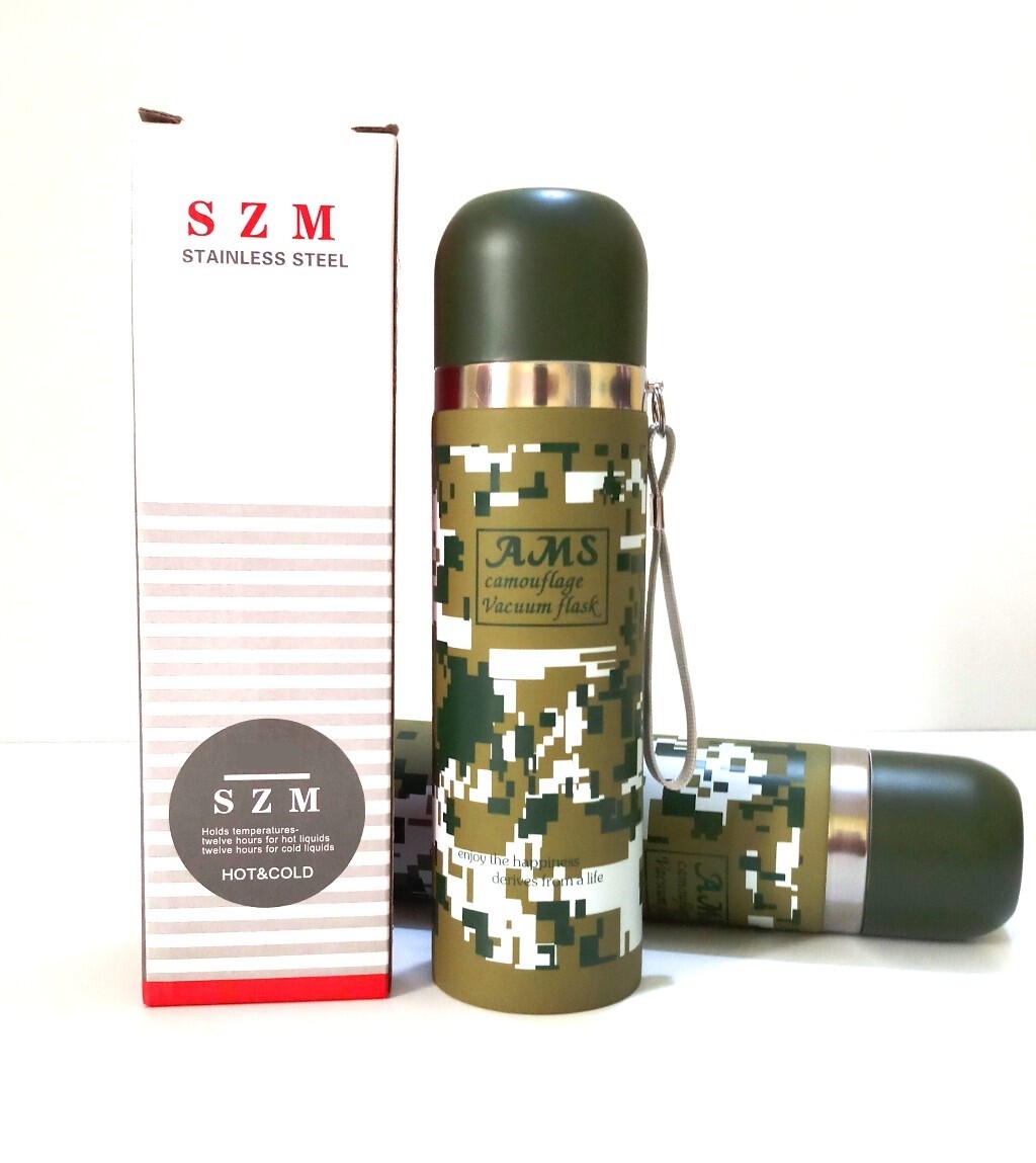 Termos Borraccia Termica Porta Vivande Militare Thermos Contenitore 350ml