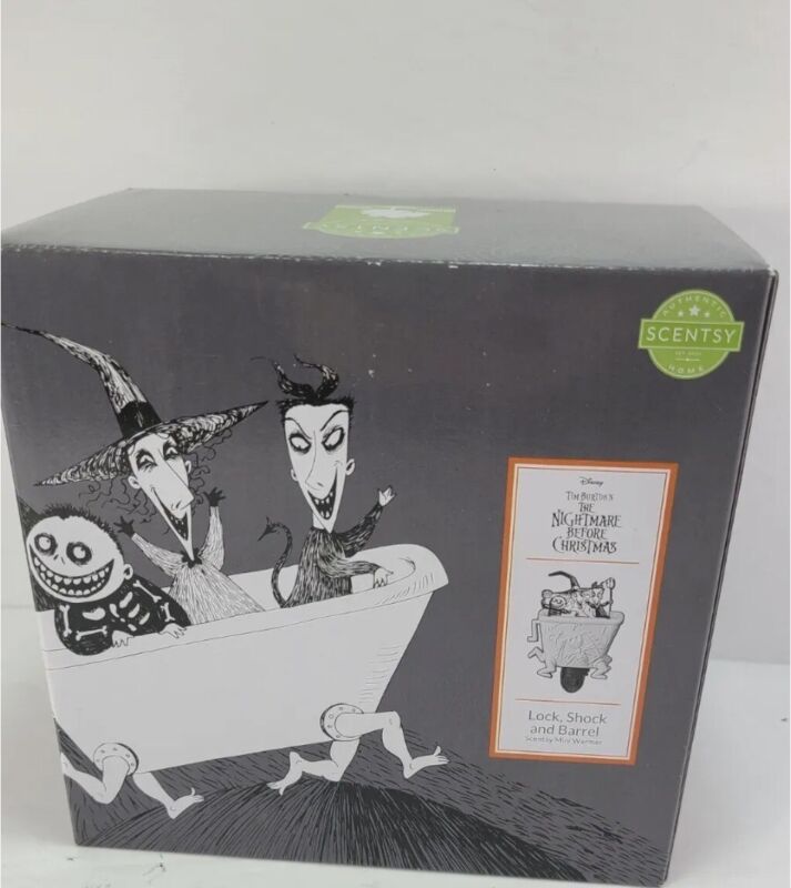 SCENTSY The Nightmare Before Christmas Lock Shock and Barrel Mini Warmer