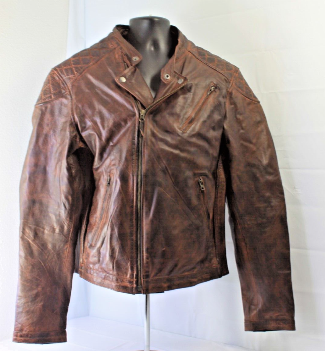 HIGH MILEAGE Leather Gear Men's Lined Distressed Brown