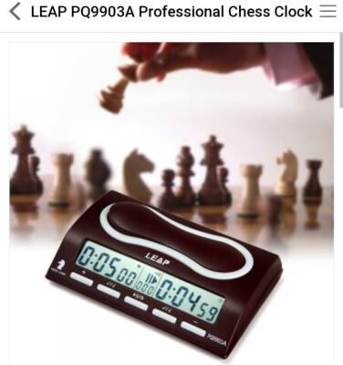 New LEAP Digital Chess Clock Competition Pro Board Game Timer Master Tournament