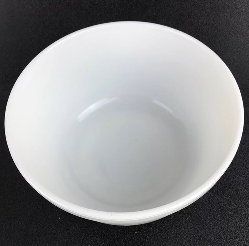 Vtg Large Pyrex White Milk Glass Mixing Bowl 23 Hamilton Beach Ribbed 1950s USA