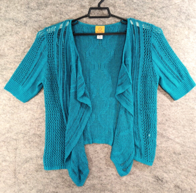 Blue shrug sweater cheap