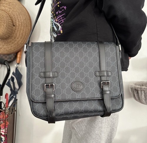 グッチ　メッセンジャーバッグ　A4　GG柄（360_90） GUCCI GG Messenger Bag | eBay